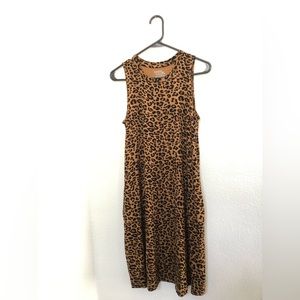 NWOT! Comfy leopard print dress